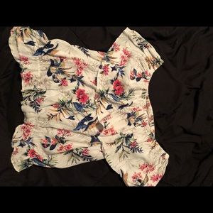 Off the shoulder floral top